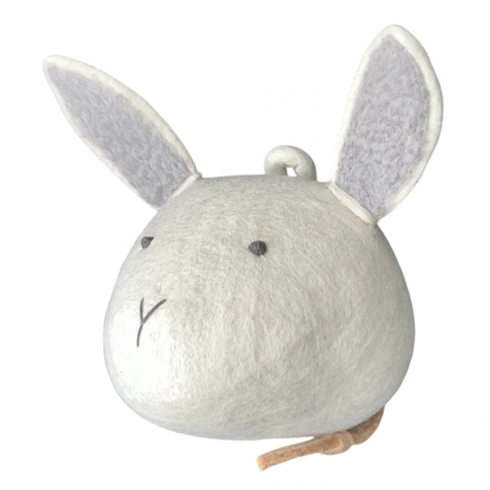Crate & kids felt bunny animal face room wall decor